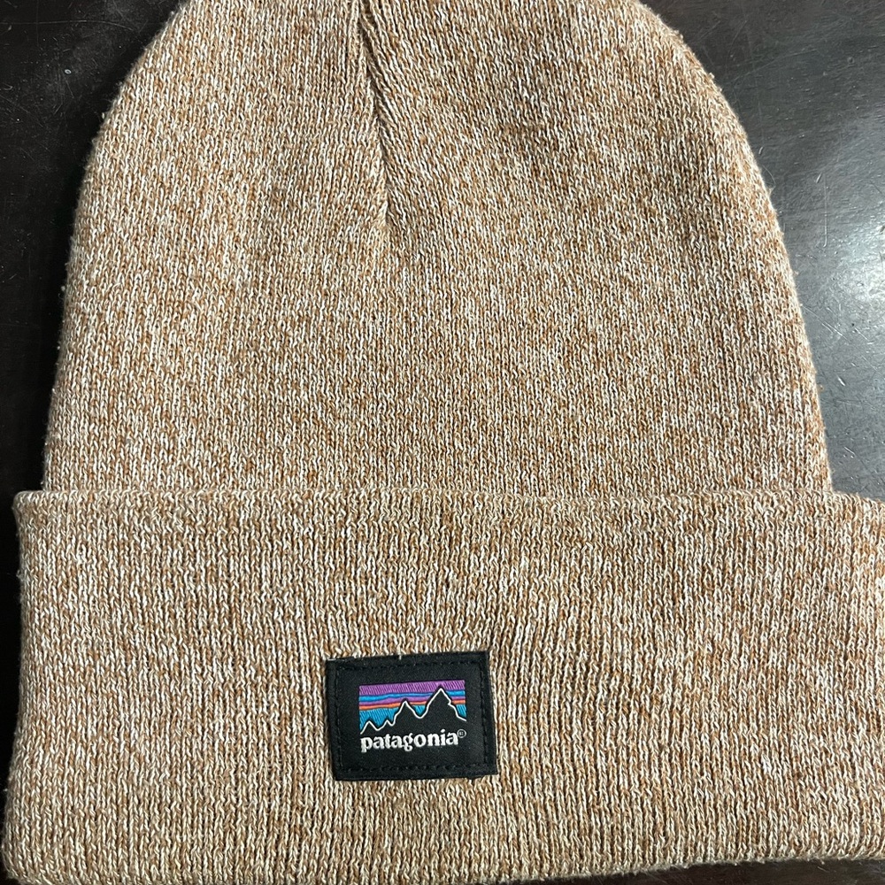 Patagonia Tan Marled Knit Beanie